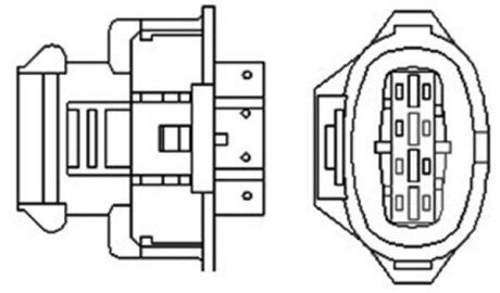 OPEL лямбда-зонд (4 конт.) OPEL Astra G/Corsa C1,4i/Vectra C 1,6i/Zafira 1,6i MAGNETI MARELLI 466016355008 фото товару