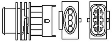 OPEL Лямбда-зонд ASTRA G 1.6 02-09, ASTRA H 1.6 04-10, ZAFIRA / ZAFIRA FAMILY B 1.6 05-12 MAGNETI MARELLI 466016355017 фото товару