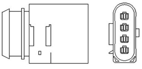 Лямбда-зонд (4 конт.) 1,6: AUDI A3 VW Bora, Golf IV SKODA Octavia SEAT MAGNETI MARELLI 466016355021 фото товара