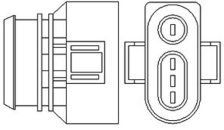 AUDI Кисневий датчик (лямбда зонд) A6 C4, SEAT, VW MAGNETI MARELLI 466016355048 фото товара