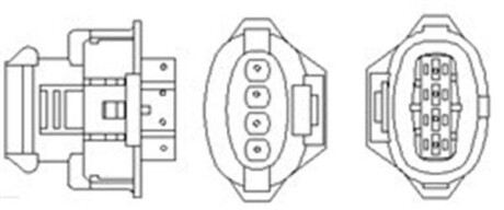 OPEL Кисневий датчик (лямбда-зонд) Vectra C 2.2 02- MAGNETI MARELLI 466016355138 фото товара