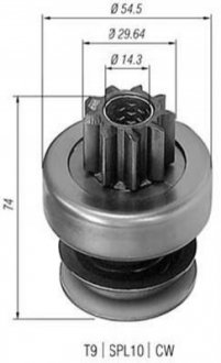 Бендикс OPEL Record 1,8-2,0 86-/2,0-2,3D MAGNETI MARELLI 940113020086 фото товару