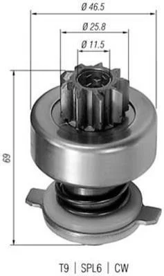 <strong>Бендикс FIAT SEAT [] MAGNETI MARELLI 940113020115 (фото 1)</strong>