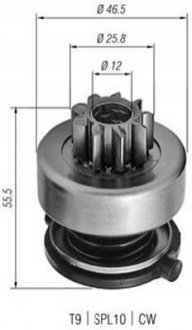 Бендикс (z=9) SEAT 1,4D VW Polo 1,3D/1,4D MAGNETI MARELLI 940113020254 фото товару