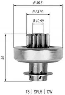 <strong>Бендикс RENAULT Kangoo (Valeo) MAGNETI MARELLI 940113020272 (фото 1)</strong>