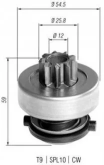Бендикс (z=9) AUDI 80, 90 1,6D/1,9D [] для MAGNETI MARELLI 940113020372 фото товару