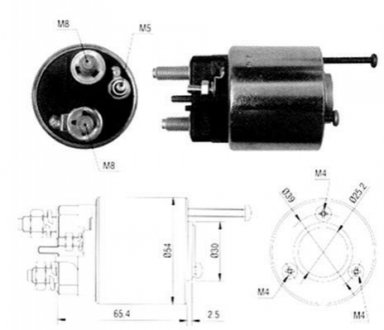 Соленоид Citroen,Renault - VALEO [] MAGNETI MARELLI 940113050065