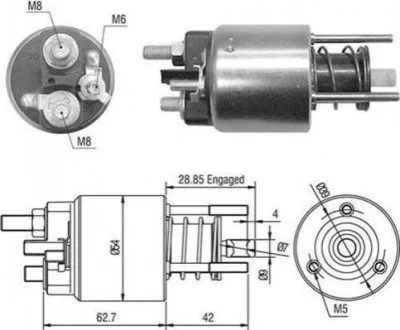 Соленоїд стартера для Fiat MAGNETI MARELLI 940113050453 фото товару