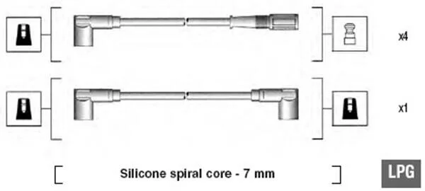 <strong>Комплект проводів запалення MAGNETI MARELLI 941095860624 (фото 1)</strong>
