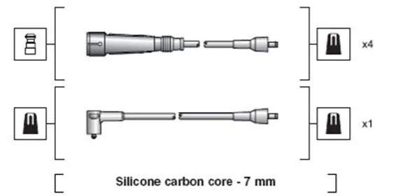 <strong>Комплект запалювального кабелю MAGNETI MARELLI 941318111129 (фото 1)</strong>
