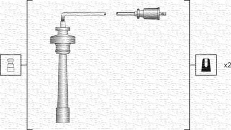 Комплект високовольтних проводів MITSUBISHI SPACE STAR [] MAGNETI MARELLI 941318111192 фото товару