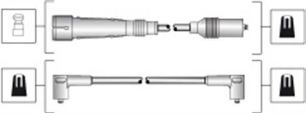 <strong>Высоковольтные провода VW T4 MAGNETI MARELLI 941318111283 (фото 1)</strong>