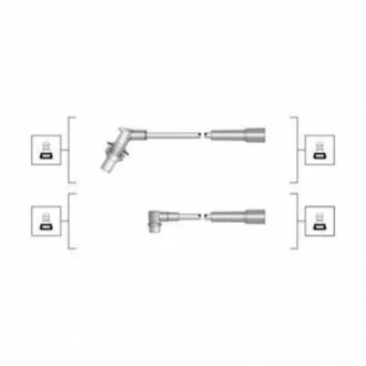 Высоковольтные провода RENAULT LAGUNA 1.8, 2.0 для MAGNETI MARELLI 941319170030 фото товару