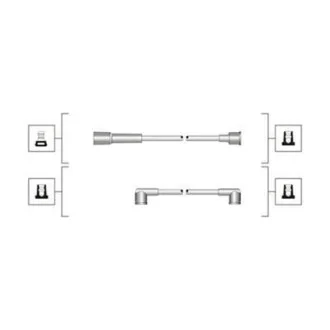 Комплект високовольтних проводів EQ SEAT 1.2, 1.5 [] для MAGNETI MARELLI 941319170106 фото товару