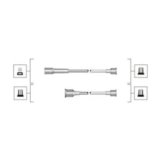 Комплект високовольтних проводів EQ OPEL OMEGA 1.8, 2.0 [] для MAGNETI MARELLI 941319170113 фото товару