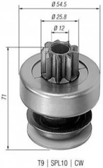 Бендикс (z=9) VW LT 2,4D AUDI-100D/TD DB 200-300D/TD [940113020061] для MAGNETI MARELLI AMB0061 фото товару