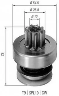 Бендикс (z=9) DB OM615 75-80 для MAGNETI MARELLI AMB0085 фото товару