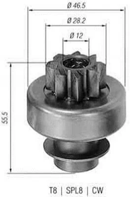 <strong>Бендикс HYUNDA Getz, Matrix, Accent, Elantra [940113020130] MAGNETI MARELLI AMB0130 (фото 1)</strong>