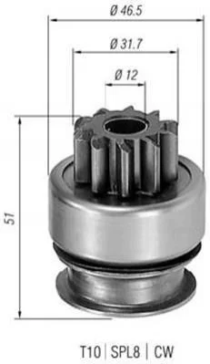<strong>Бендикс FORD MAZDA NISSAN/DATSUN [940113020177] MAGNETI MARELLI AMB0177 (фото 1)</strong>