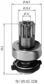 Бендикс (z=9) VW T2 1,6D/1,7D [940113020183] для MAGNETI MARELLI AMB0183 фото товара