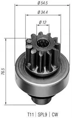 <strong>Бендикс CITROEN Jumper 2.2HDI MAGNETI MARELLI AMB0203 (фото 1)</strong>