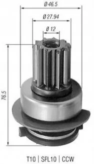 Бендикс [z=10] VW 1.6/1.8 [940113020223] для MAGNETI MARELLI AMB0223 фото товару