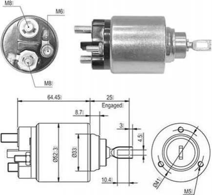 <strong>Втягивающее реле FORD Mondeo -00, Scorpio -98. [940113050010] MAGNETI MARELLI AME0010 (фото 1)</strong>