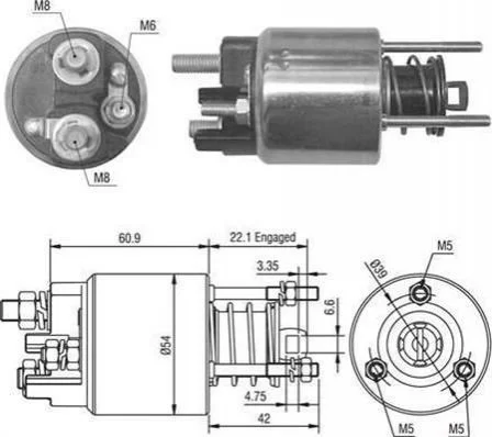 <strong>Втягивающее реле FORD Fiesta -02 - [940113050016] MAGNETI MARELLI AME0016 (фото 1)</strong>