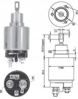 Реле втягивающее FIAT,ALFA ROMEO,VOLVO [940113050127] MAGNETI MARELLI AME0127 фото товару