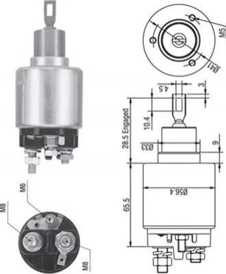 <strong>Втягивающее реле BMW OPEL [940113050271] MAGNETI MARELLI AME0271 (фото 1)</strong>