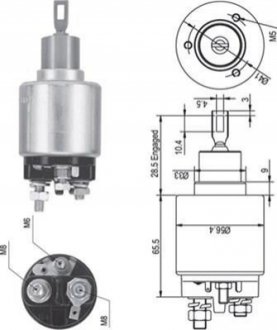 Втягивающее реле стартера FORD 1,4/1,8/2,9 92-96 [940113050344] MAGNETI MARELLI AME0344 фото товара