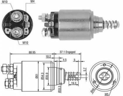 Соленоид IVECO,RENAULT - BOSCH [940113050402] MAGNETI MARELLI AME0402 фото товару