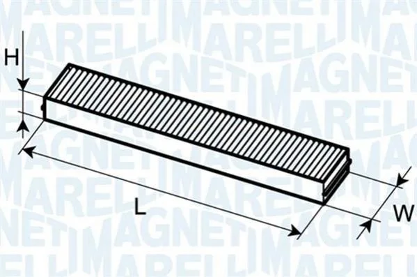 <strong>MINI Фильтр возд. салона MINI 1,4/1,6 01- MAGNETI MARELLI BCF182 (фото 1)</strong>