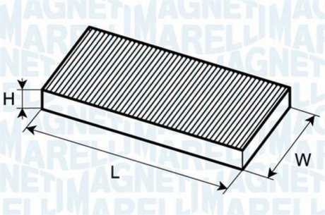 Фильтр салона BMW X5, RANGE ROVER III [350203062270] MAGNETI MARELLI BCF227 фото товару