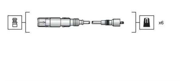<strong>Комплект высоковольтных проводов AUDI 80,100,A4,A6,A8,CABRIOLET,COUPE VW PASSAT,SHARAN [941318111043] MAGNETI MARELLI MSK1043 (фото 1)</strong>