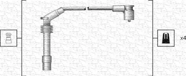 <strong>Комплект кабелів високовольтних MAGNETI MARELLI MSK1159 (фото 1)</strong>