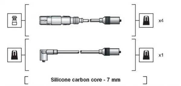 <strong>Высоковольтные провода AUDI A4 VW PASSAT MAGNETI MARELLI MSK1270 (фото 1)</strong>