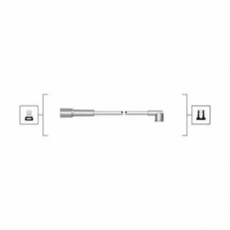 Комплект високовольтних проводів EQ FIAT PALIO,PANDA,PUNTO,SIENA [941319170005] для MAGNETI MARELLI MSQ0005 фото товару