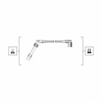 Комплект високовольтних проводів EQ OPEL ASTRA F 1.4 95 [941319170035] для Opel MAGNETI MARELLI MSQ0035 фото товару
