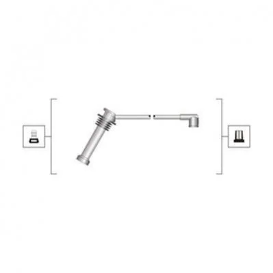 <strong>Комплект кабелів високовольтних MAGNETI MARELLI MSQ0038 (фото 1)</strong>