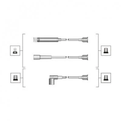 <strong>Комплект високовольтних проводів EQ OPEL ASTRA, VECTRA [941319170047] MAGNETI MARELLI MSQ0047 (фото 1)</strong>