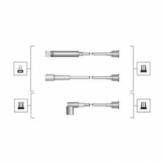 Комплект високовольтних проводів EQ OPEL ASTRA, VECTRA [941319170047] для MAGNETI MARELLI MSQ0047 фото товару