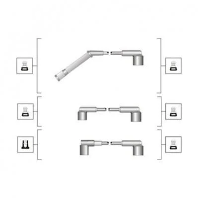 <strong>К-т высоковольтных проводов MERCEDES 190E 1.8, 2.0, 2.3 MAGNETI MARELLI MSQ0053 (фото 1)</strong>