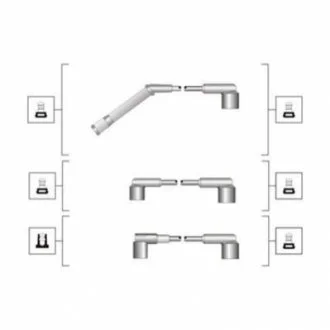 К-т высоковольтных проводов MERCEDES 190E 1.8, 2.0, 2.3 для Mercedes MAGNETI MARELLI MSQ0053 фото товару