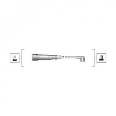 <strong>Комплект высоковольтных проводов EQ AUDI 2.0, 2.2 [941319170055] MAGNETI MARELLI MSQ0055 (фото 1)</strong>