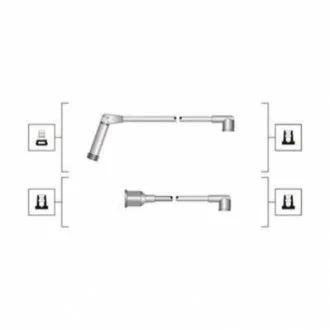 Комплект високовольтних проводів EQ HYUNDAI ATOS 1.0I 98- [941319170058] для MAGNETI MARELLI MSQ0058 фото товару