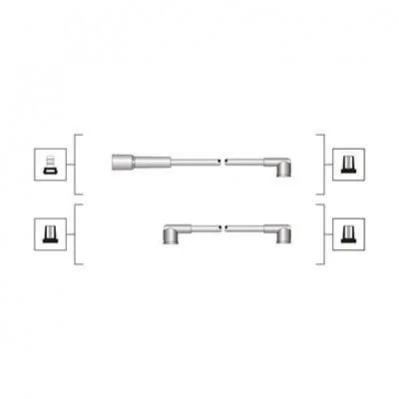 <strong>Высоковольтные провода SKODA FELICIA MAGNETI MARELLI MSQ0060 (фото 1)</strong>