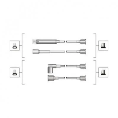 <strong>К-т высоковольтных проводов OPEL Omega A, Astra F MAGNETI MARELLI MSQ0064 (фото 1)</strong>