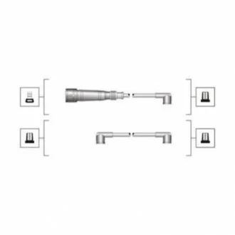 Комплект високовольтних проводів EQ SEAT AROSA 1.0I, AROSA 1.4I [941319170065] для MAGNETI MARELLI MSQ0065 фото товара