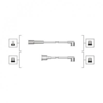 <strong>Комплект високовольтних проводів EQ SKODA FELICIA 1.6 [941319170077] MAGNETI MARELLI MSQ0077 (фото 1)</strong>